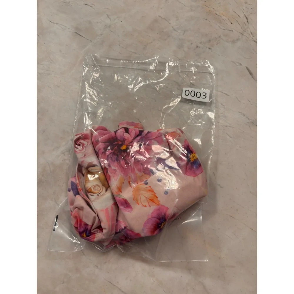 Posh Peanut Floral Ruffle Flutter Sleeve Snap Bottom Bodysuit Pink 18-24 Months